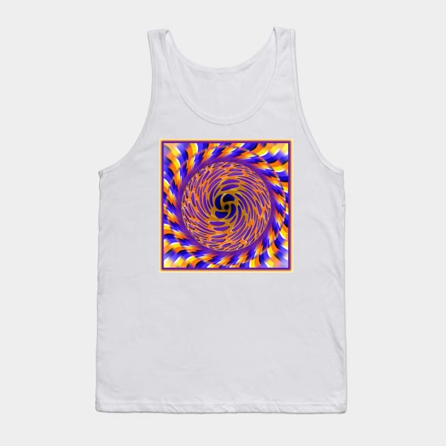 Scintillating #Illusion: #Psychedelic #Orb Appears to #Rotate Tank Top by rastyrcom